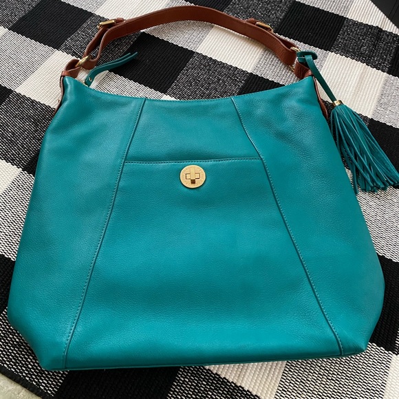 Isaac Mizrahi Bridgehampton Pebble Leather Bag NWOT - Picture 2 of 12